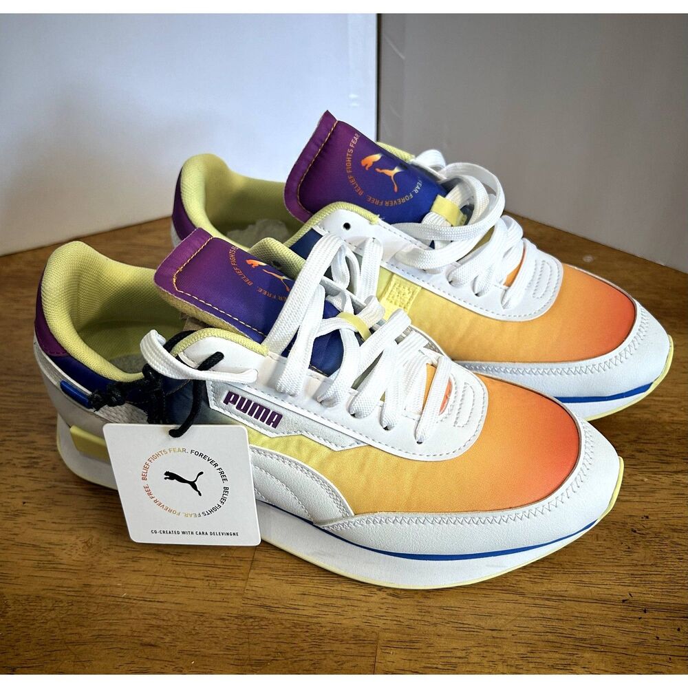 Puma Future Rider Pride Shoes 382634-01 Sneaker Womens Size 9.5